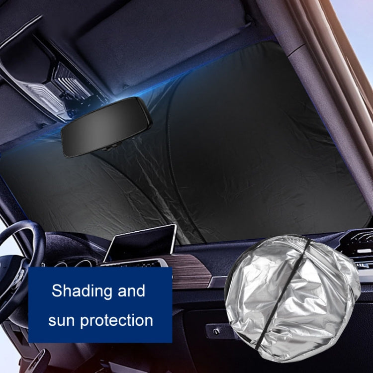 Car Sunshade Summer Front Windshield Sunscreen Heat Insulation Folding Car Sunshade Curtain