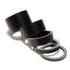 Bicycle Carbon Fiber Gasket Fork Bowl Set Handlebar Pad 3/5/10/15/20mm