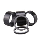 Bicycle Carbon Fiber Gasket Fork Bowl Set Handlebar Pad 3/5/10/15/20mm