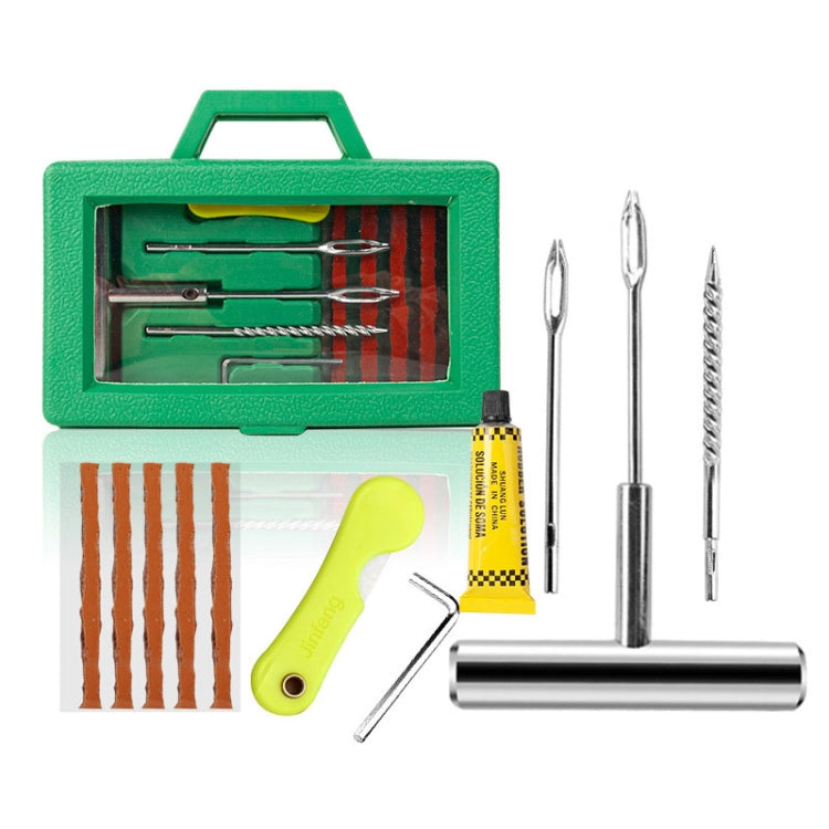 Car Tire Repair Tool Set Motorcycle Vacuum Tire Emergency Fast Repair Toolkit — 7 In 1