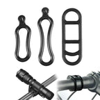Bicycle Headlight Silicone Strap Tail Light Fixed Leather — 6pcs /Set