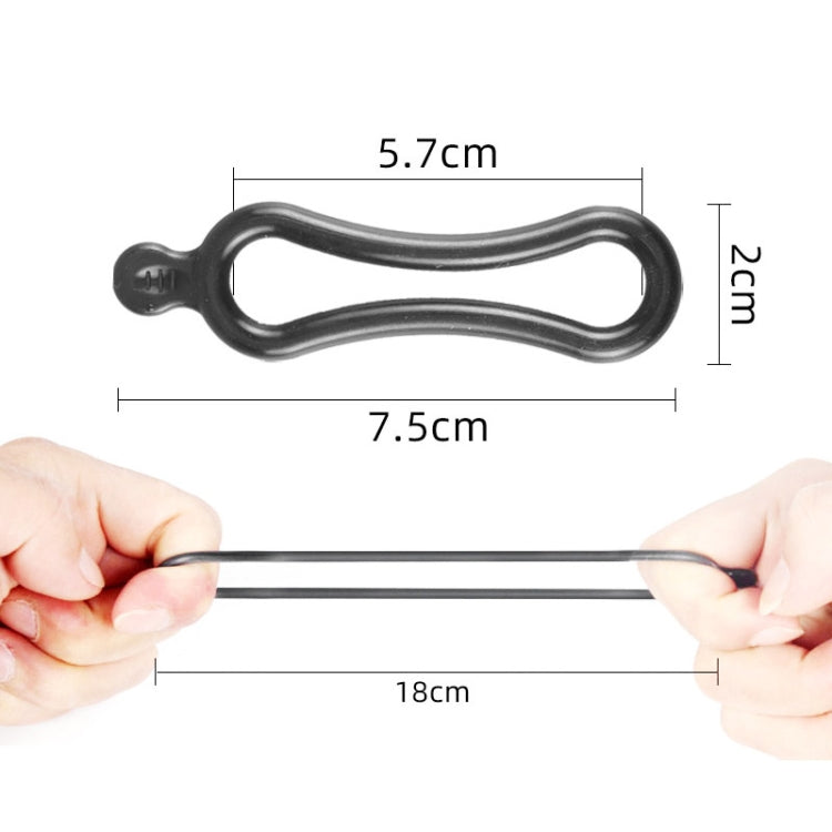 Bicycle Headlight Silicone Strap Tail Light Fixed Leather — view 4