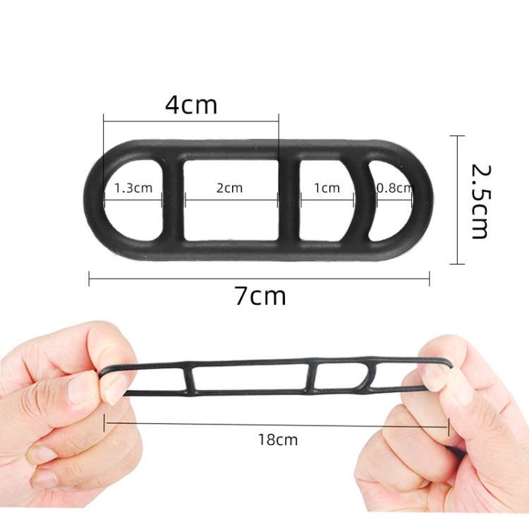 Bicycle Headlight Silicone Strap Tail Light Fixed Leather — view 6