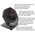 2 In 1 Car Compass With Slope Gauge Foldable High Precision Guide Ball