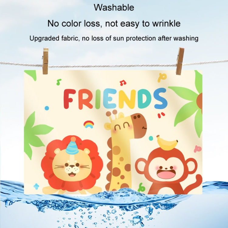 Suction Cup Car Sunshade Children Rear Side Window Insulation Sunscreen Cartoon Car Curtain