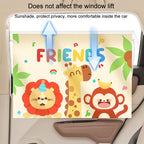 Suction Cup Car Sunshade Children Rear Side Window Insulation Sunscreen Cartoon Car Curtain