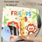 Suction Cup Car Sunshade Children Rear Side Window Insulation Sunscreen Cartoon Car Curtain