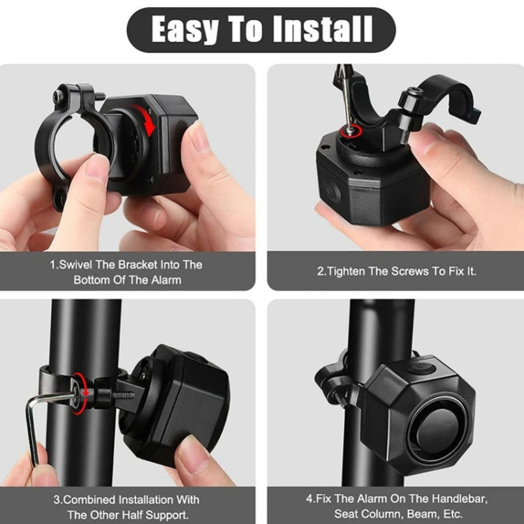 Electric Motorcycle / Bike Anti-theft Alarm Home Wiring Free Vibration Alarm