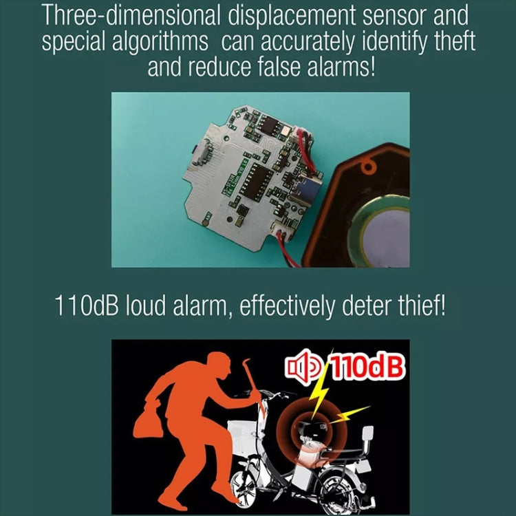 Electric Motorcycle / Bike Anti-theft Alarm Home Wiring Free Vibration Alarm