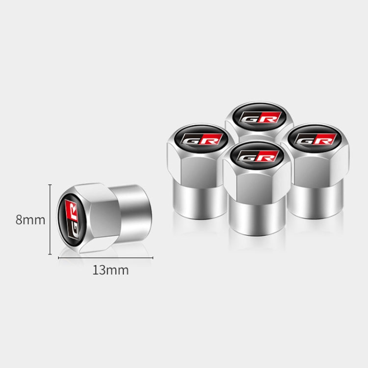 4pcs /Set For GR Metal Car Tire Valve Modification