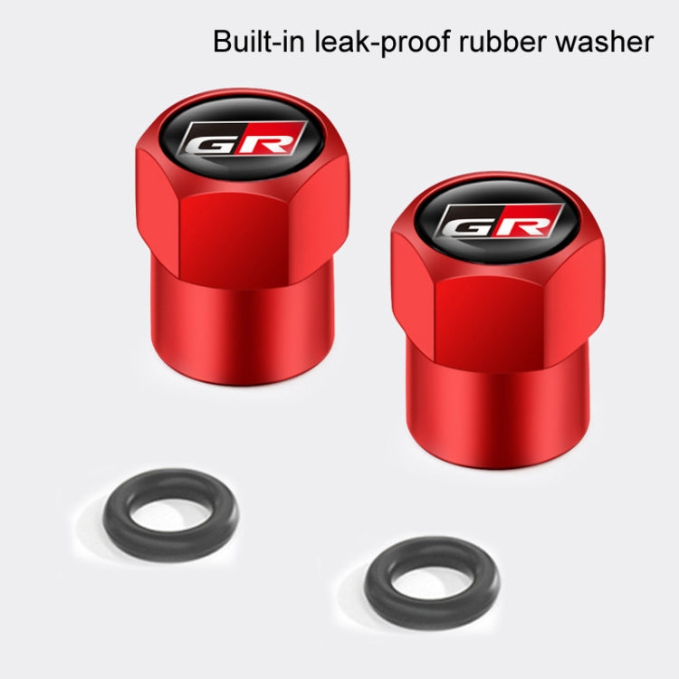 4pcs /Set For GR Metal Car Tire Valve Modification