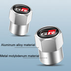 4pcs /Set For GR Metal Car Tire Valve Modification