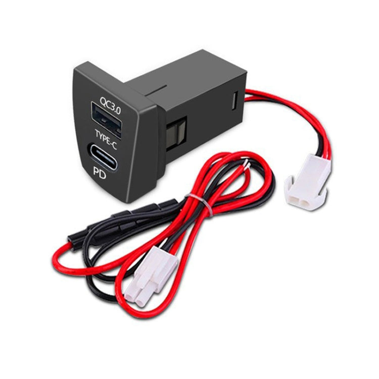 For Toyota RAV4 / WILDLANDER USB-PD Port 60W Fast Charging Modified Car Charger