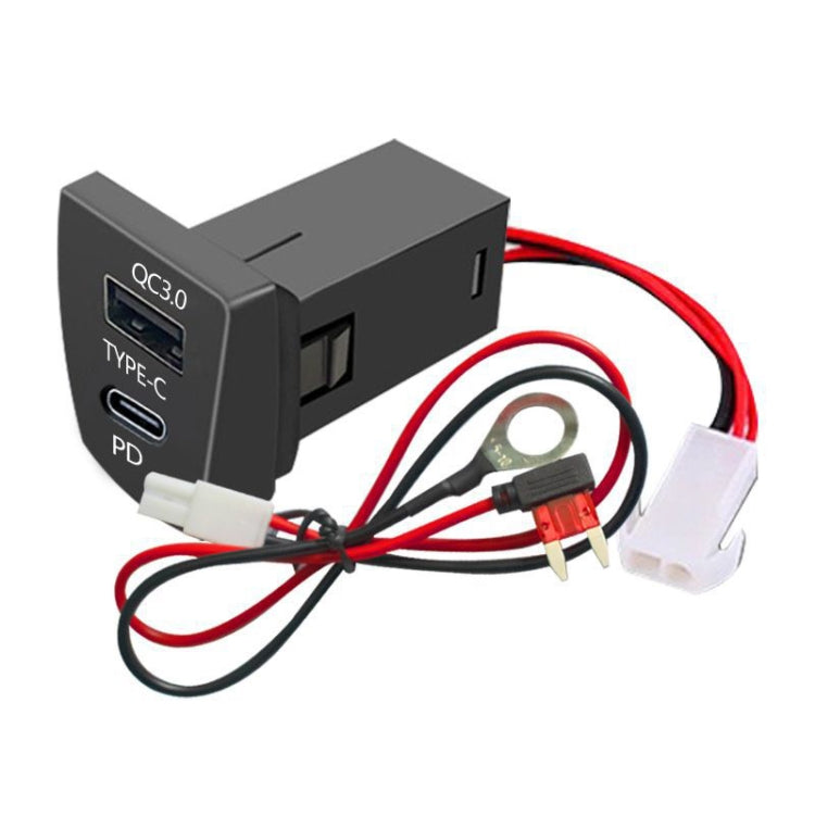 For Toyota RAV4 / WILDLANDER USB-PD Port 60W Fast Charging Modified Car Charger — Non-Destructive Cord