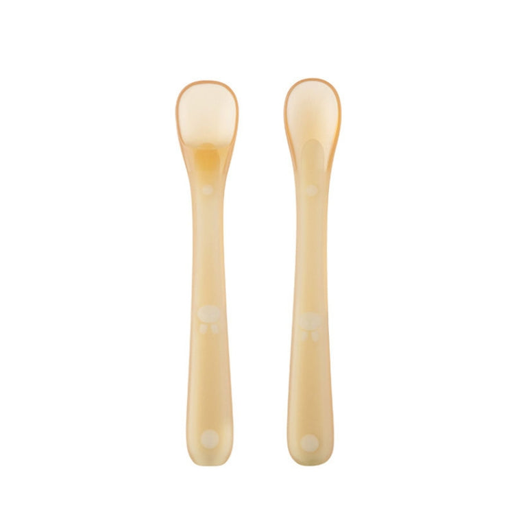 Baby Silicone Spoon Infant Silicone Feeding Spoon Soft Children Tableware — With Box
