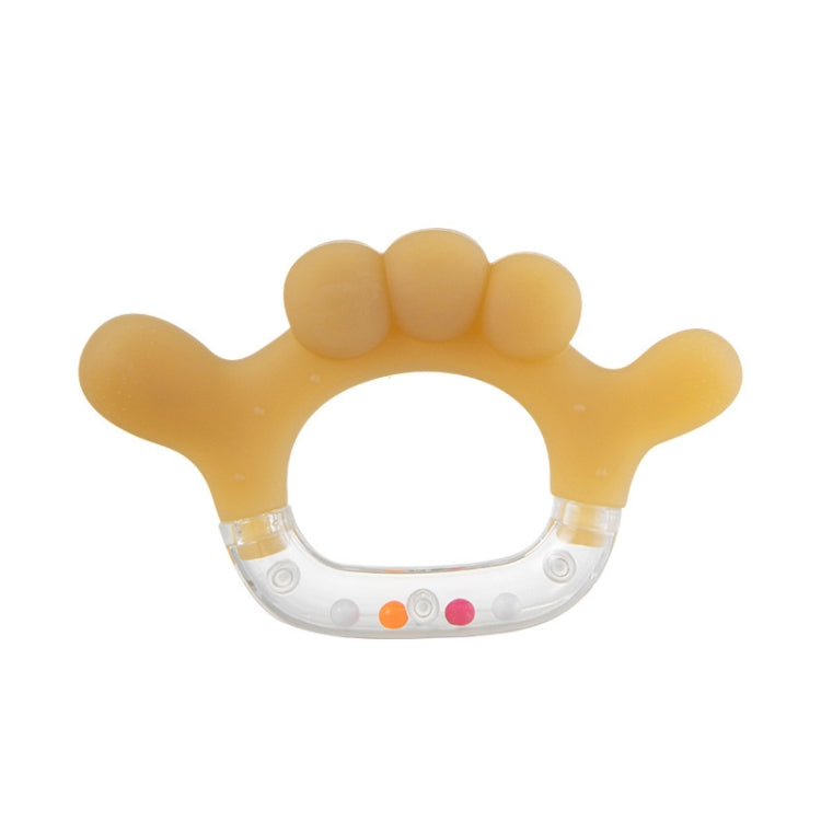 Rattle Baby Teether Soothing Pacifier Teething Stick Newborn Anti-Eating Hand Silicone Toy