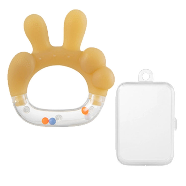 Rattle Baby Teether Soothing Pacifier Teething Stick Newborn Anti-Eating Hand Silicone Toy — Yeah Gesture