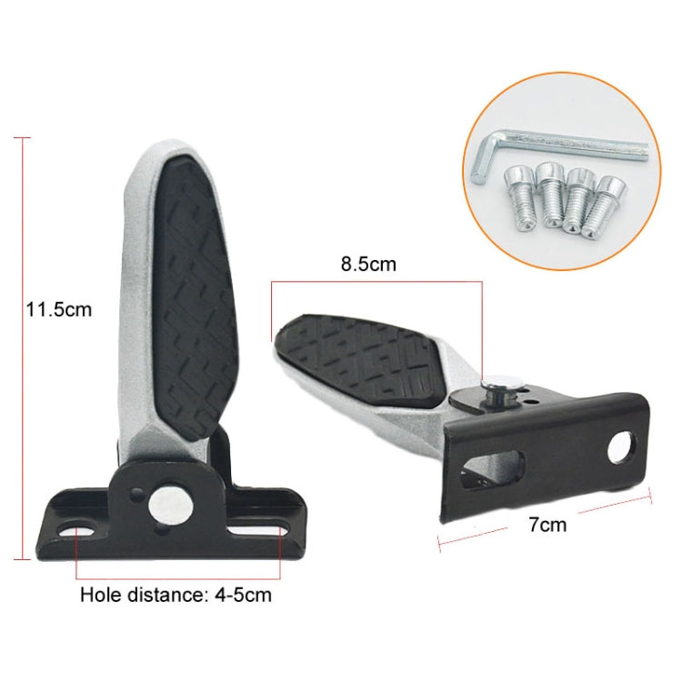 Electric Motorcycle Folding Foot Pegs Modification Pedal Pad Footrests