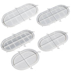 DIY Epoxy Oval Tray Dish Mold Silicone Mold for Flower Pot Base — view 7