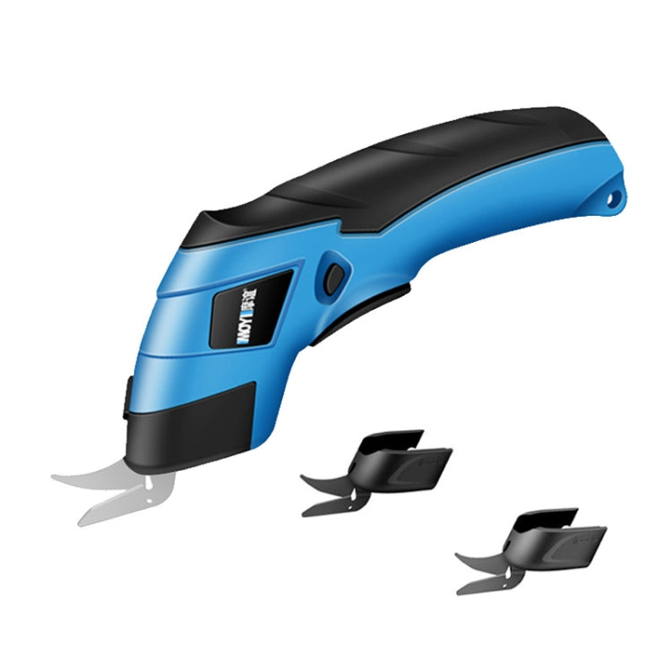 MOYI Electric Scissors Handheld Cloth Paper Box Cutting Tool — Double Blade Plastic Box
