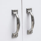 Bow-Shaped Stainless Steel Door Handle Simple Window And Cabinet Drawer Handle — 10pcs 6 inch