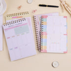 A5 Weekly Planner Notebook Waterproof Planner Coiled Clocking Memo