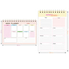 A5 Weekly Planner Notebook Waterproof Planner Coiled Clocking Memo