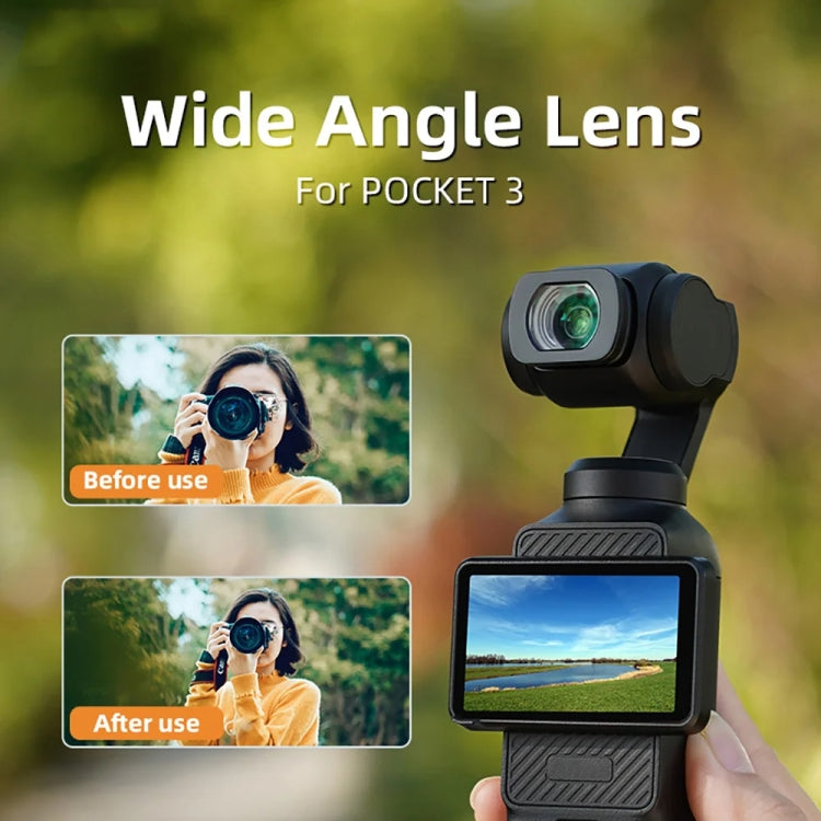 Magnetic Wide-Angle Lens Extend FOV To 112 Degree, For DJI Osmo Pocket 3