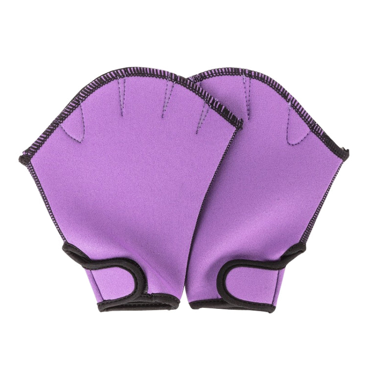 Swimming Training Duck Palm Webbing Multifunctional Snorkeling Gloves — L