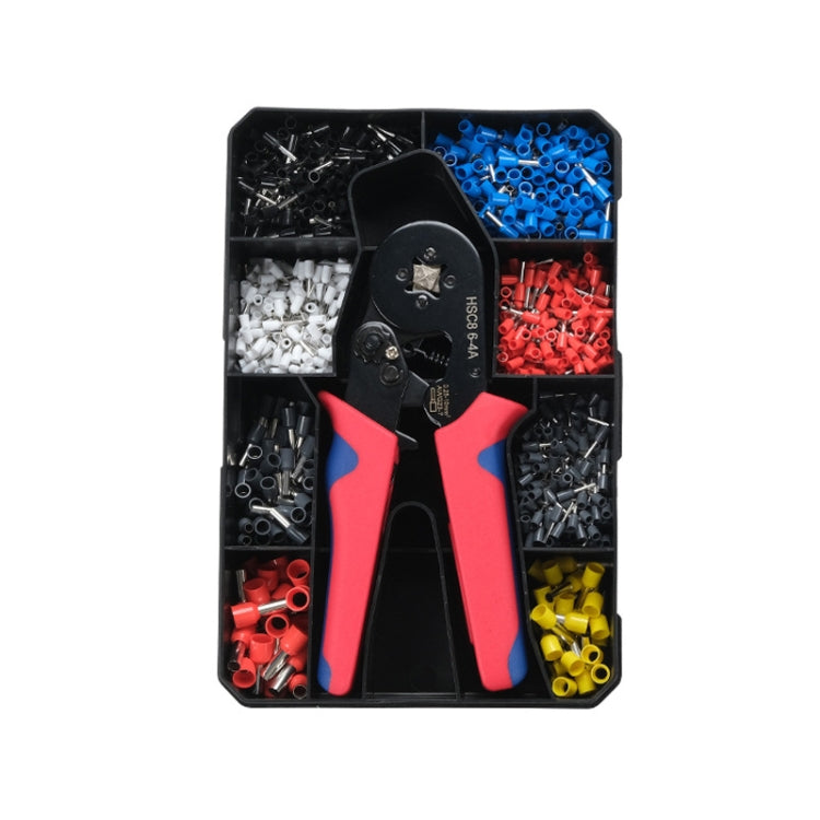 Tube-Type Cold-Pressed Terminal Block Crimping Pliers Plastic Box Set — 1200pcs /Set