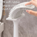 Wall-mounted Toilet Brush and Holder Set Odorless Design with Lid Bathroom Cleaning Kit — view 4