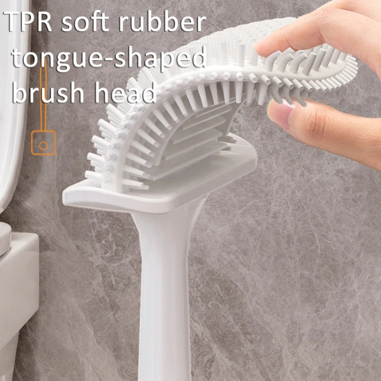 Wall-mounted Toilet Brush and Holder Set Odorless Design with Lid Bathroom Cleaning Kit — view 4