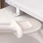 Wall-mounted Toilet Brush and Holder Set Odorless Design with Lid Bathroom Cleaning Kit — view 8