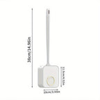 Wall-mounted Toilet Brush and Holder Set Odorless Design with Lid Bathroom Cleaning Kit — view 9
