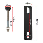 Traction Board Mounting Pins Kit Universal For 4.72"-6.69" Hole Spacing Recovery Tracks