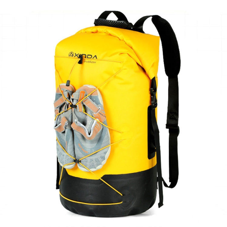 XINDA XD-BAG19 IPX7 Waterproof Outdoor Stream Tracing Backpack Diving Bag — Yellow-26L