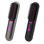 Wireless Hair Straightening Comb USB Charging Curling Iron