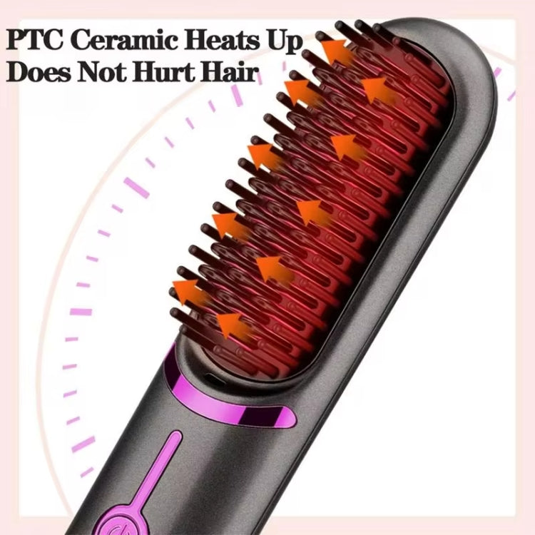 Wireless Hair Straightening Comb USB Charging Curling Iron