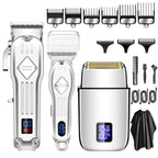 3pcs /Set Men Home Hair Salon High-power Hair Clipper