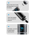 S-1090 IPX7 Waterproof 8D Portable LED Digital Display Round Electric Shaver — view 10