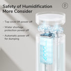 JisuLife HU16 Desktop Dual Mist Ports Humidifier — White Plug-in
