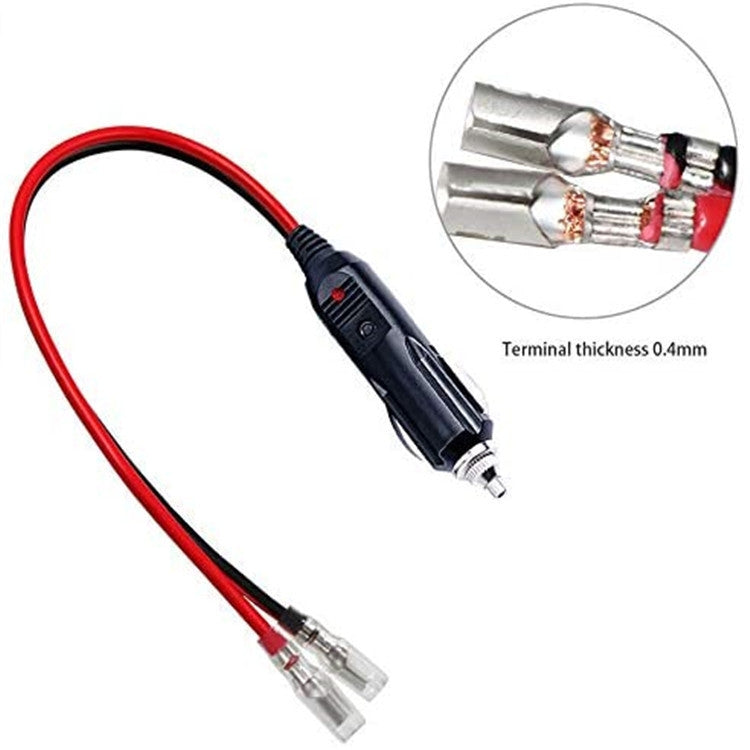 16AWG 15A 12V/24V Fused Cigarette Lighter Plug With Lead
