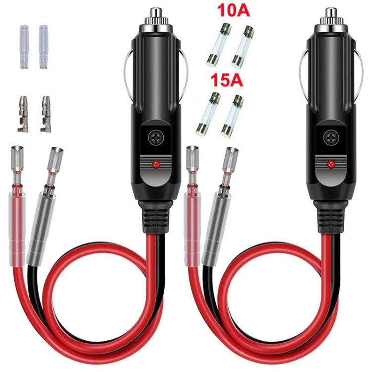 16AWG 15A 12V/24V Fused Cigarette Lighter Plug With Lead
