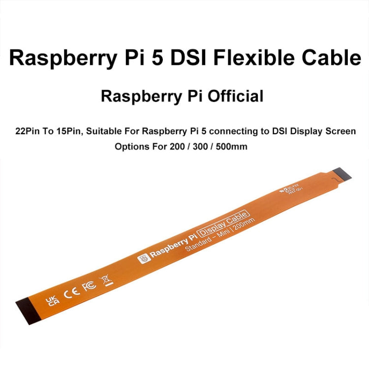 Waveshare For Raspberry Pi 5th DSI Display 22Pin To 15Pin Soft Cable FPC Cable