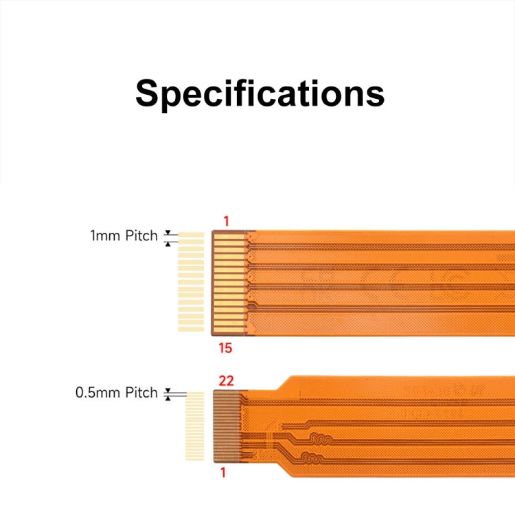 Waveshare For Raspberry Pi 5th DSI Display 22Pin To 15Pin Soft Cable FPC Cable