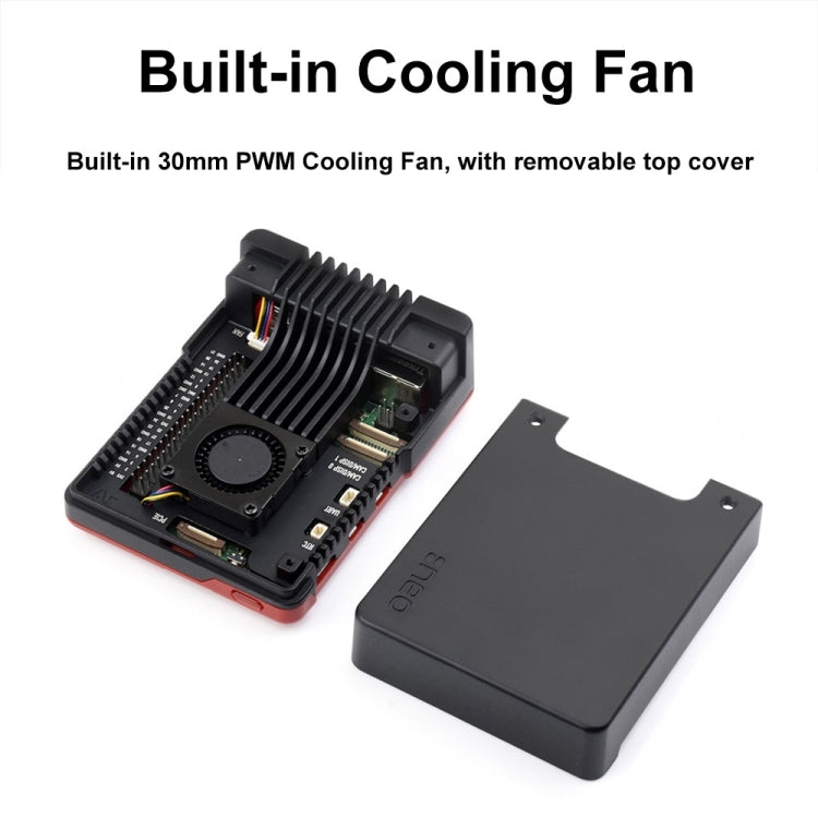 Waveshare 26587 For Raspberry Pi 5 Argon Neo Aluminum Alloy Case