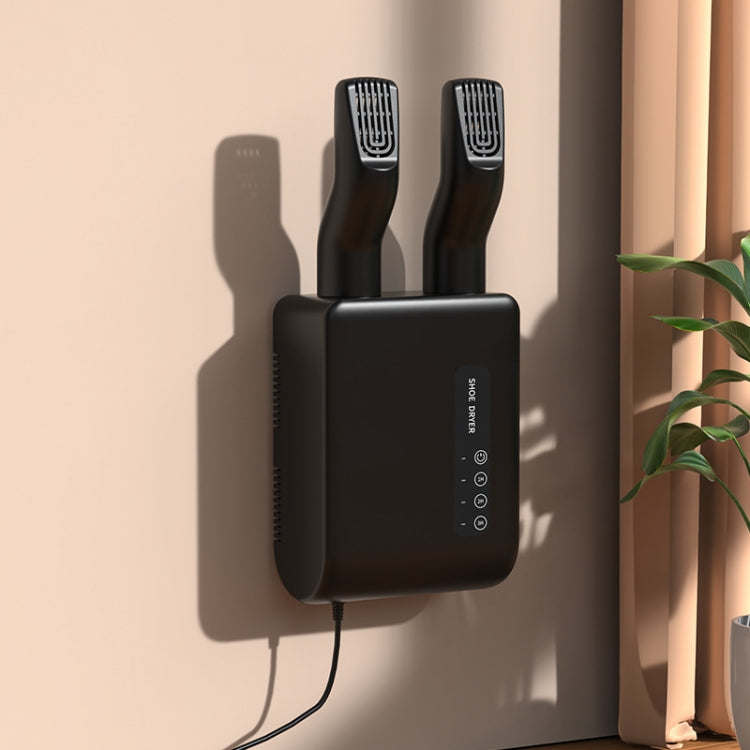 140W Boot Dryer Wall Mounted Shoes Warmer Heater, 3 Gear Timing, 360 Degree Rotating Air Outlet — view 10