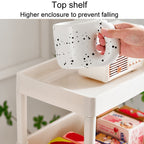 Household Movable Floor-Standing Trolley Bookcase Multifunctional Kitchen Bedroom Shelf With Wheels — view 10