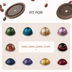 Compatible With Vertuoline Reusable Coffee Capsule Shell Silicone Cap