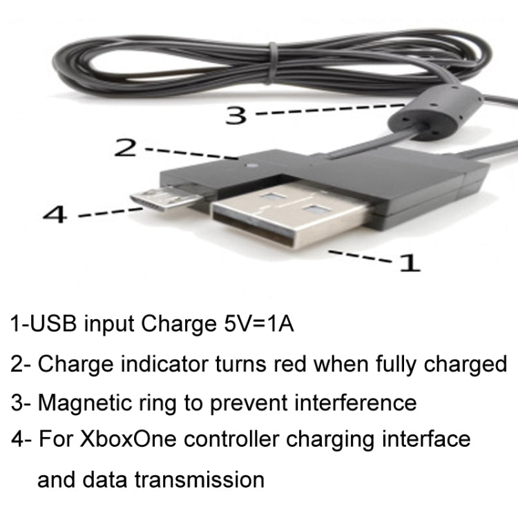 For XBOX One 2.75m Grip Cable With Magnetic Loop — view 4